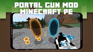 Portal Gun Mod for Minecraft syot layar 1