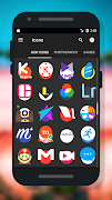 7 Schermata X Back - Icon Pack