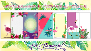 Flamingo Einladungen Plakat