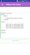Offline HTML Editor syot layar 2