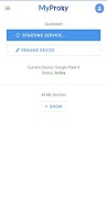 برنامه‌نما MyProxy Mobile Phone IP Proxy  عکس از صفحه