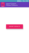 Export import contacts Screenshot 1
