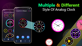 Analog clock: Neon Night Clock penulis hantaran