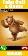 Fake Call Bear Game screenshot 3