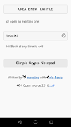 Crypto Notepad الملصق