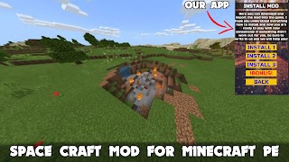 SpaceCraft Mod in Minecraft poster