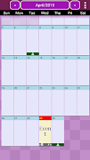 Calendario captura de pantalla 1