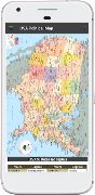 USA Political Map Plakat
