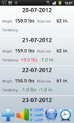Weight Diary screenshot 2