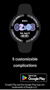 Android 14 Watch Face I اسکرین شاٹ 5