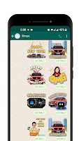 Car Conversational Stickers Poster