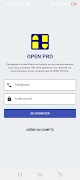 OPEN PRO الملصق