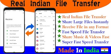 Real Indian File Transfer - Share Music & Videos plakat