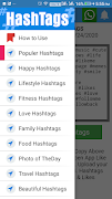 Hashtags Junction - Best Hashtags for Instagram スクリーンショット 1