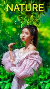 자연 사진 프레임 편집기 포스터