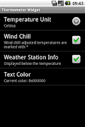 Thermometer Widget ภาพหน้าจอ 1