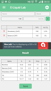 VapeLab - E-Liquid Calculator ภาพหน้าจอ 3