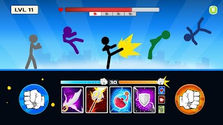 Stickman Fighter : Mega Brawl syot layar 1