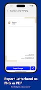 برنامه‌نما Letterhead Maker App عکس از صفحه