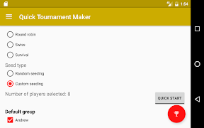 Quick Tournament Maker imagem de tela 7