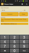 Cheque Helper screenshot 2