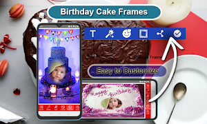 Birthday Cake Frames Ekran Görüntüsü 4