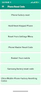 Phone Reset Code Guide plakat