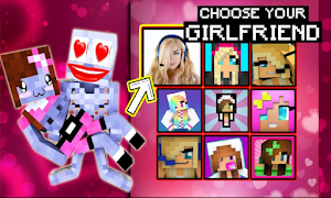 Girlfriend Mod for Minecraft P الملصق