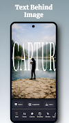 Text Behind Image - DepthText Cartaz