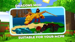 برنامه‌نما Dragons Mod for Minecraft PE عکس از صفحه