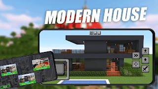 Map Modern House for Minecraft plakat