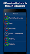 NCLEX RN Practice Test Prep 20 imagem de tela 1