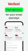 Wefast: Parcel Delivery App ภาพหน้าจอ 1