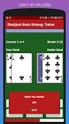 Blackjack Basic Strategy syot layar 2