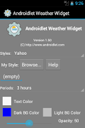 Androidlet Weather Widget 截图 1