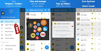 Bubble Cloud Widgets + Folders syot layar 6