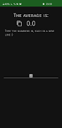 برنامه‌نما Average Calculator عکس از صفحه