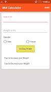BMI Calculator captura de pantalla 1