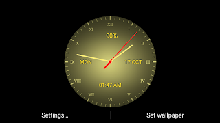 Analog clock Live WP تصوير الشاشة 3