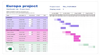 1 Schermata Timeline XLS Templates