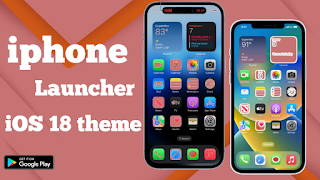 4 Schermata iPhone launcher iOS 18 Themes