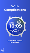 1 Schermata Simple Gradient Watch Face
