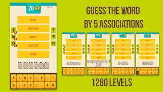 برنامهنما Guess the word - 5 Clues عکس از صفحه