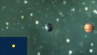 Solar System Simulation Affiche