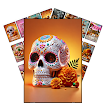 Loteria Diade Muertos Mexicana