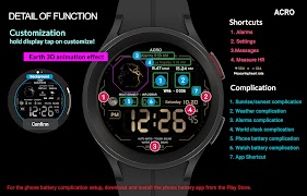 Acro Space1 edtion Watchface syot layar 4