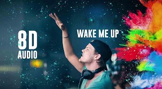 8D music to listen with headph الملصق