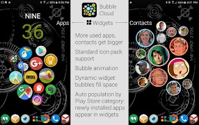 Bubble Cloud Widgets + Folders 截图 1