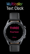 Text Clock Watch Face ภาพหน้าจอ 2
