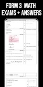 Form 3 Math Exams + Answers 海报